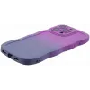 Coque arrière en silicone Phonesta Wavy Gradient pour Apple iPhone 16 Pro - Violet 5