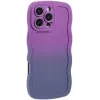 Coque arrière en silicone Phonesta Wavy Gradient pour Apple iPhone 16 Pro Max - Violet 2