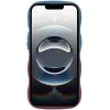 Coque arrière en silicone Phonesta Wavy Gradient pour Apple iPhone 17e/16e - Bleu foncé/Violet foncé 2