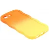 Coque arrière en silicone Phonesta Wavy Gradient pour Apple iPhone 17e/16e - Orange/Jaune 5