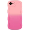 Coque arrière en silicone Phonesta Wavy Gradient pour Apple iPhone 17e/16e - Rose