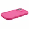 Coque arrière en silicone Phonesta Wavy pour Apple iPhone 16 - Hot Pink 5