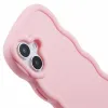 Coque arrière en silicone Phonesta Wavy pour Apple iPhone 16 - Rose 6