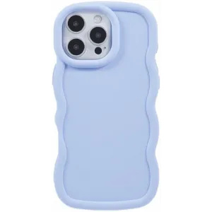 Coque arrière en silicone Phonesta Wavy pour Apple iPhone 16 Pro - Violet