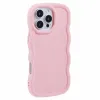Coque arrière en silicone Phonesta Wavy pour Apple iPhone 16 Pro - Rose 2