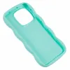 Coque arrière en silicone Phonesta Wavy pour Xiaomi 14T - Vert menthe 3