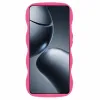 Coque arrière en silicone Phonesta Wavy pour Xiaomi 14T Pro - Hot Pink 2