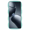 Coque arrière en silicone Phonesta Wavy pour Xiaomi 14T Pro - Vert menthe 1