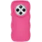 Coque arrière en silicone Phonesta Wavy pour Xiaomi Redmi 14C / Xiaomi Poco C75 - Hot Pink