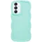 Coque arrière en silicone Phonesta Wavy pour Samsung Galaxy A16 - Vert menthe