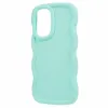 Coque arrière en silicone Phonesta Wavy pour Samsung Galaxy A16 - Vert menthe 3