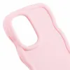 Coque arrière en silicone Phonesta Wavy pour Samsung Galaxy A16 - Rose 5