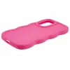 Coque arrière en silicone Phonesta Wavy pour Samsung Galaxy A36/A56 - Hot Pink 5