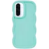 Coque arrière en silicone Phonesta Wavy pour Samsung Galaxy A36/A56 - Vert menthe