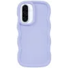 Coque arrière en silicone Phonesta Wavy pour Samsung Galaxy A36/A56 - Violet
