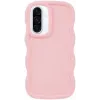 Coque arrière en silicone Phonesta Wavy pour Samsung Galaxy A36/A56 - Rose