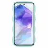Coque arrière en silicone Phonesta Wavy pour Samsung Galaxy S24 FE - Vert menthe 2