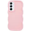 Coque arrière en silicone Phonesta Wavy pour Samsung Galaxy S24 FE - Rose