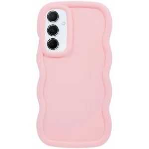Coque arrière en silicone Phonesta Wavy pour Samsung Galaxy S24 FE - Rose