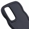 Coque arrière en silicone Phonesta Wavy pour Samsung Galaxy S24 FE - Noir 6