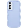 Coque arrière en silicone Phonesta Wavy pour Samsung Galaxy S25/S24 - Violet