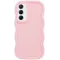 Coque arrière en silicone Phonesta Wavy pour Samsung Galaxy S25/S24 - Rose