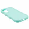 Coque arrière en silicone Phonesta Wavy pour Samsung Galaxy S25 Plus/S24 Plus - Vert menthe 4