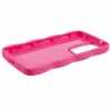 Coque arrière en silicone Phonesta Wavy pour Samsung Galaxy S25 Ultra - Hot Pink 4