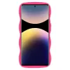 Coque arrière en silicone Phonesta Wavy pour Xiaomi Redmi Note 14 Pro 4G - Hot Pink 2