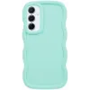 Coque arrière en silicone Phonesta Wavy pour Samsung Galaxy A15 4G/5G - Vert menthe