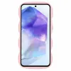 Coque arrière en silicone Phonesta Wavy pour Samsung Galaxy A15 4G/5G - Rose 2