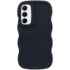 Coque arrière en silicone Phonesta Wavy pour Samsung Galaxy A15 4G/5G - Noir