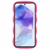 Coque arrière en silicone Phonesta Wavy pour Samsung Galaxy A35 - Hot Pink 2
