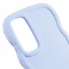 Coque arrière en silicone Phonesta Wavy pour Samsung Galaxy A35 - Violet 6