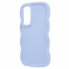 Coque arrière en silicone Phonesta Wavy pour Samsung Galaxy A55 - Violet 3