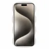 Coque arrière en silicone Phonesta Wavy pour Apple iPhone 15 - Beige 2