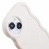 Coque arrière en silicone Phonesta Wavy pour Apple iPhone 15 - Beige 6