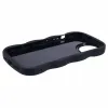 Coque arrière en silicone Phonesta Wavy pour Apple iPhone 15 - Noir 4