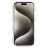 Coque arrière en silicone Phonesta Wavy pour Apple iPhone 15 Pro Max - Beige 2
