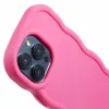 Coque arrière en silicone Phonesta Wavy pour Apple iPhone 15 Pro Max - Hot Pink 6