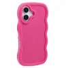 Coque arrière en silicone Phonesta Wavy pour Apple iPhone 17 - Hot Pink 2