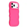 Coque arrière en silicone Phonesta Wavy pour Apple iPhone 17 Pro - Hot Pink 2