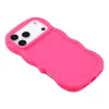 Coque arrière en silicone Phonesta Wavy pour Apple iPhone 17 Pro - Hot Pink 4
