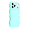 Coque arrière en silicone Phonesta Wavy pour Apple iPhone 17 Pro Max - Vert menthe 2