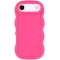 Coque arrière en silicone Phonesta Wavy pour Apple iPhone Air - Hot Pink