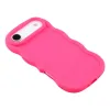 Coque arrière en silicone Phonesta Wavy pour Apple iPhone Air - Hot Pink 4