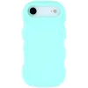 Coque arrière en silicone Phonesta Wavy pour Apple iPhone Air - Vert menthe