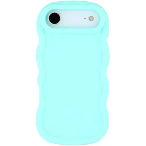 Coque arrière en silicone Phonesta Wavy pour Apple iPhone Air - Vert menthe