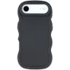 Coque arrière en silicone Phonesta Wavy pour Apple iPhone Air - Noir