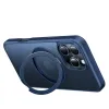 Coque arrière Torras Ostand Pro avec MagSafe pour Apple iPhone 16 Pro Max - Bleu foncé 4